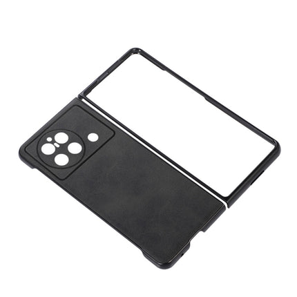Accurate Hole Two-color Calf Texture PU Phone Case, For vivo X Fold