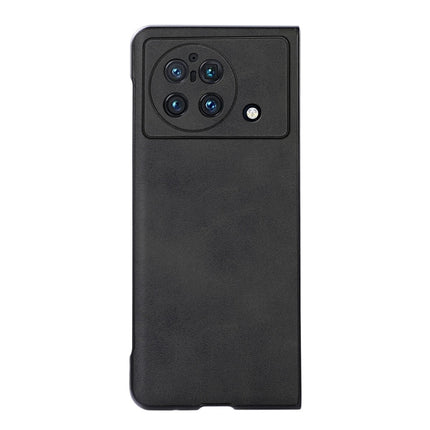 Accurate Hole Two-color Calf Texture PU Phone Case, For vivo X Fold