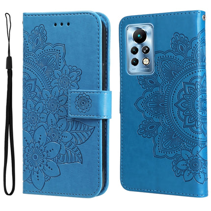 7-petal Flowers Embossing Pattern Horizontal Flip Leather Case, For Infinix Note 11 Pro/Note 11s, For OPPO Realme C35, For OPPO Reno7 SE 5G, For OPPO Reno7 Z/A96 5G/OnePlus Nord N20 5G