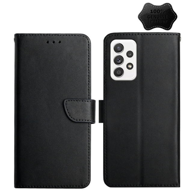 Genuine Leather Fingerprint-proof Horizontal Flip Phone Case, For Samsung Galaxy A03 164mm, For Samsung Galaxy A03 166mm, For Samsung Galaxy A03 Core, For Samsung Galaxy A13, For Samsung Galaxy A73 5G, For Samsung Galaxy A23, For Samsung Galaxy A33 5G ...