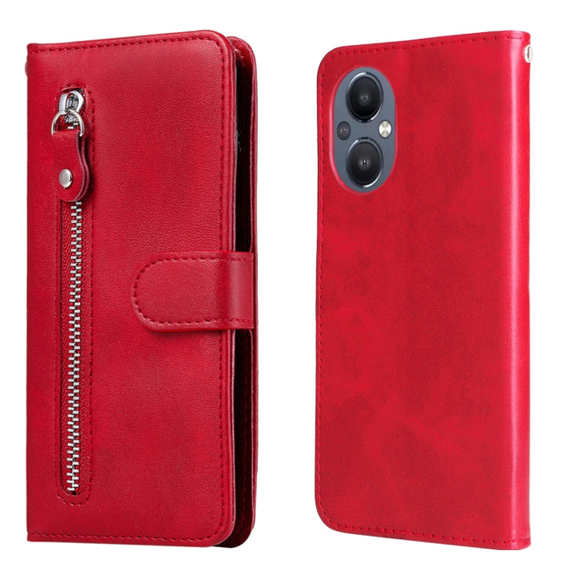 Fashion Calf Texture Zipper Horizontal Flip Leather Case, For OPPO Reno7 SE 5G, For OPPO Reno7 Z/A96 5G/OnePlus Nord N20 5G