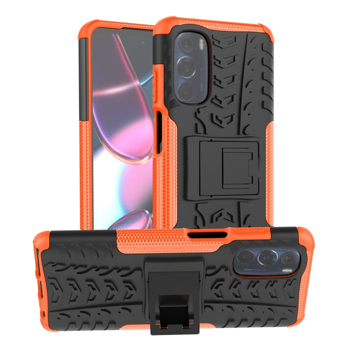 Tire Texture TPU + PC Phone Case with Holder, For Motorola Moto G Stylus 2022 4G, For Samsung Galaxy A03S 2022 165.8mm US