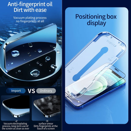 For iPhone 17e / 16e / 13 / 13 Pro 25pcs Fast Attach Dust-proof Anti-static Tempered Glass Film, For iPhone 13 mini (25PCS), For iPhone 17e / 16e / 13 / 13 Pro (25PCS), For iPhone 13 Pro Max (25PCS), For iPhone 12 mini(25PCS)                           ...