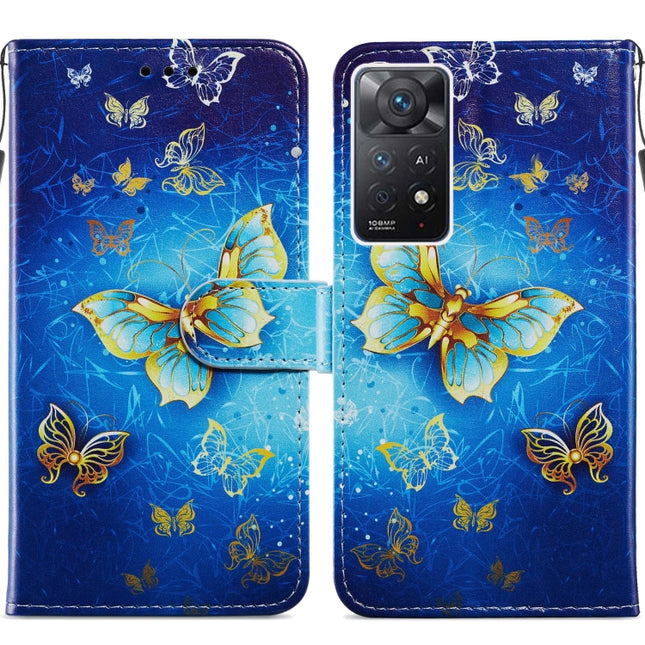 Painted Pattern Horizontal Flip Leather Phone Case, For Xiaomi Redmi Note 11 Pro 4G / 5G, For Xiaomi Redmi Note 11 Global, For Xiaomi Poco M4 Pro, For Xiaomi Poco M4 Pro 5G