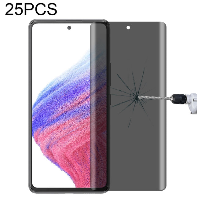 25 PCS Full Cover Anti-spy Tempered Glass Film