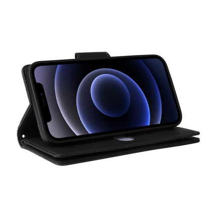 Dreifach gefaltete Leder-Telefonhülle mit Nietenschnalle und 9 Karten, für iPhone 12 Pro Max, für iPhone 13 Mini, für iPhone X/XS, für iPhone XR, für iPhone XS Max, für iPhone 11 Pro Max