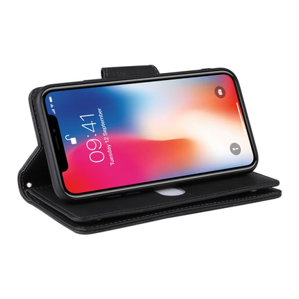 Dreifach gefaltete Leder-Telefonhülle mit Nietenschnalle und 9 Karten, für iPhone 13 Pro, für iPhone 13 Pro Max