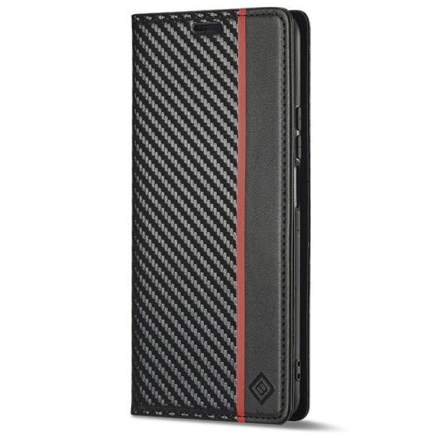 LC.IMEEKE Carbon Fiber Texture Flip Leather Phone Case, For Xiaomi 11T / 11T Pro, For Xiaomi Mi 11 Lite, For Xiaomi Poco X4 Pro 5G, For Xiaomi Poco X3 NFC / Poco X3 Pro, For Xiaomi Redmi Note 11 Pro China, For Xiaomi Redmi Note 11 4G / Note 11S