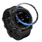 For Garmin Fenix 7 / Blue Ring White Characters