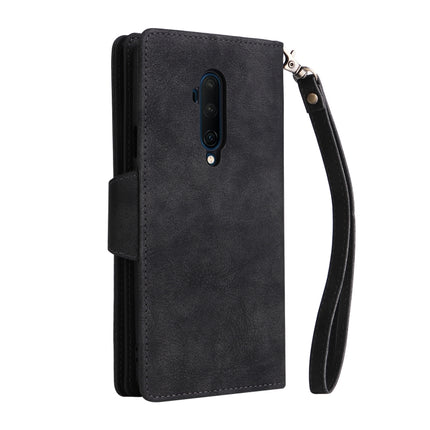 Rivet Buckle 9 Cards Three Fold Leather Phone Case, For OnePlus 7T Pro, For OnePlus 8, For OnePlus 8 Pro, For OnePlus Nord
