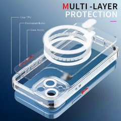 Cat-eye TPU + Acrylic Magsafe Phone Case, For iPhone 13 mini, For iPhone 13, For iPhone 13 Pro, For iPhone 13 Pro Max, For iPhone 12 mini, For iPhone 12, For iPhone 12 Pro, For iPhone 12 Pro Max