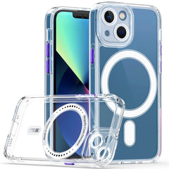 Cat-eye TPU + Acrylic Magsafe Phone Case, For iPhone 13 mini, For iPhone 13, For iPhone 13 Pro, For iPhone 13 Pro Max, For iPhone 12 mini, For iPhone 12, For iPhone 12 Pro, For iPhone 12 Pro Max