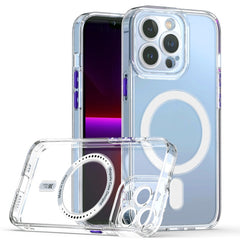 Cat-eye TPU + Acrylic Magsafe Phone Case, For iPhone 13 mini, For iPhone 13, For iPhone 13 Pro, For iPhone 13 Pro Max, For iPhone 12 mini, For iPhone 12, For iPhone 12 Pro, For iPhone 12 Pro Max