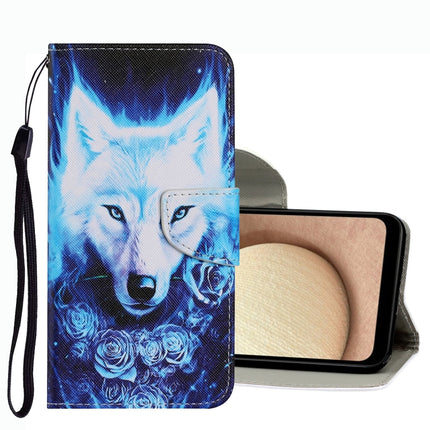 Coloured Drawing Pattern Leather Phone Case, For Samsung Galaxy A02s US Version