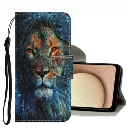 Coloured Drawing Pattern Leather Phone Case, For Samsung Galaxy A02s US Version