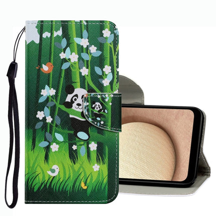Coloured Drawing Pattern Leather Phone Case, For Samsung Galaxy A02s US Version