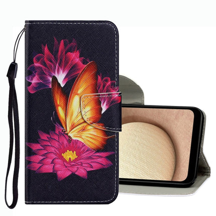 Coloured Drawing Pattern Leather Phone Case, For Samsung Galaxy A03s