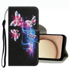 For Samsung Galaxy A03s / Three Fluorescent Butterflies