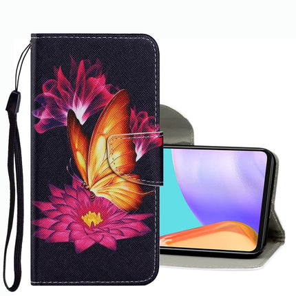 Coloured Drawing Pattern Leather Phone Case, For Samsung Galaxy A33