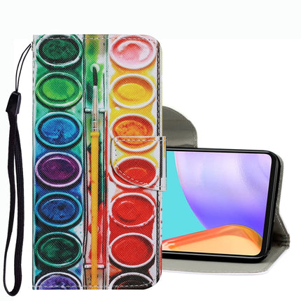 Coloured Drawing Pattern Leather Phone Case, For Samsung Galaxy A33