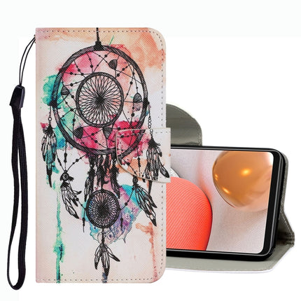 Coloured Drawing Pattern Leather Phone Case, For Samsung Galaxy A42 5G
