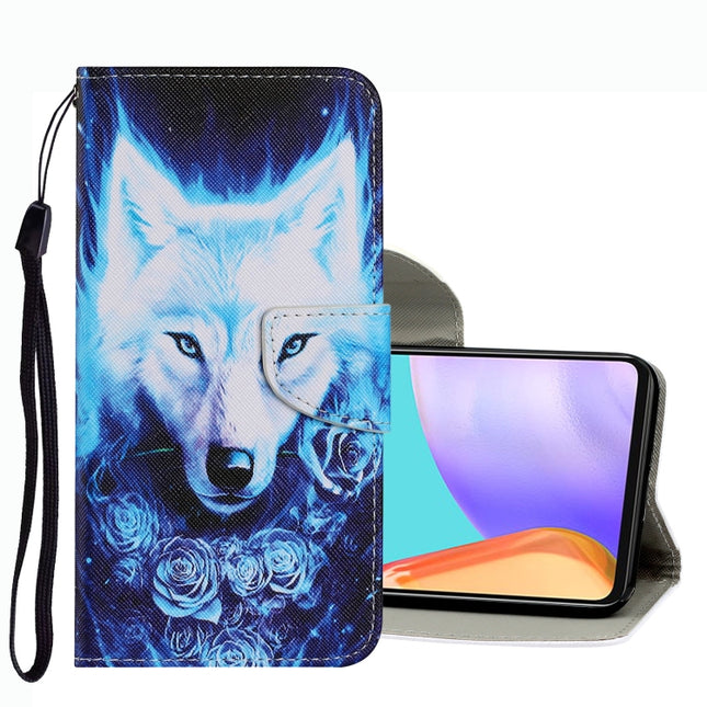 Coloured Drawing Pattern Leather Phone Case, For Samsung Galaxy A53