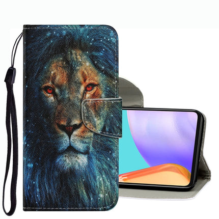 Coloured Drawing Pattern Leather Phone Case, For Samsung Galaxy A53