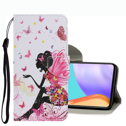 Coloured Drawing Pattern Leather Phone Case, For Samsung Galaxy A53