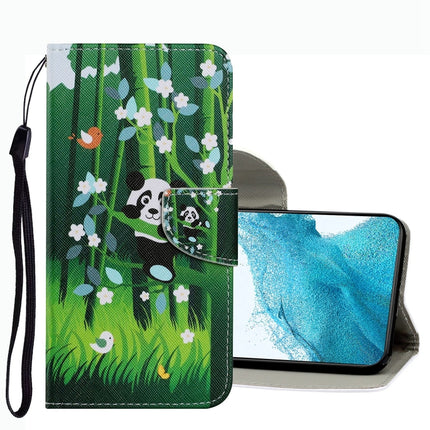Coloured Drawing Pattern Leather Phone Case, For Samsung Galaxy S22 5G