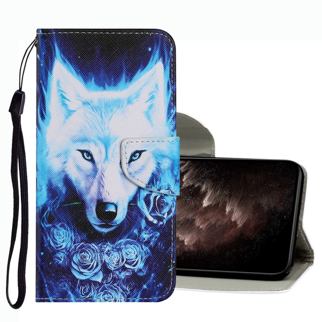 Coloured Drawing Pattern Leather Phone Case, For OPPO A16