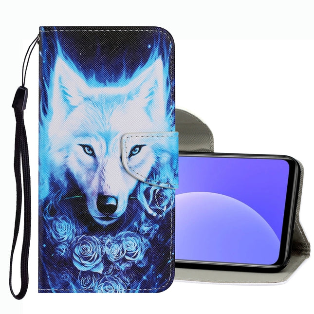 Coloured Drawing Pattern Leather Phone Case, For Xiaomi Mi 10T Lite