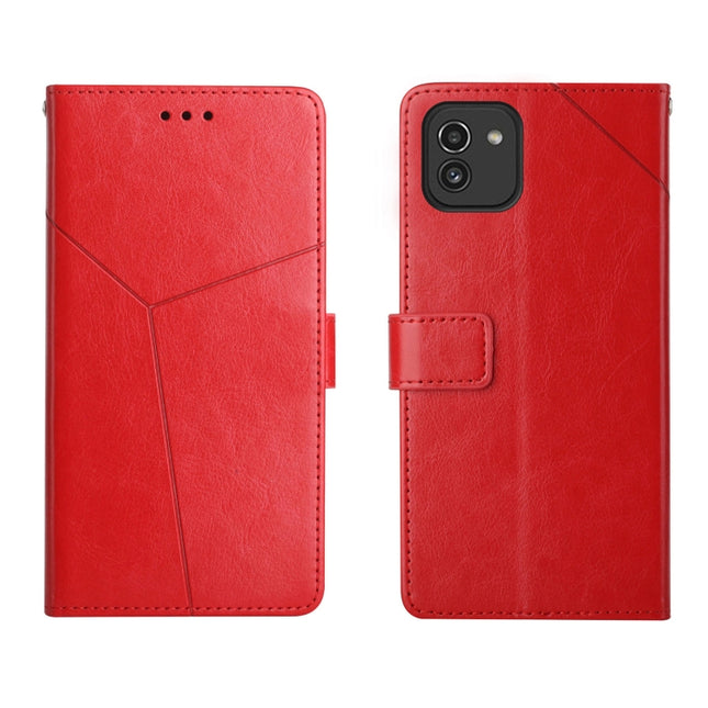 Y Stitching Horizontal Flip Leather Phone Case, For Samsung Galaxy A03 166mm EU Version, For Samsung Galaxy A03 Core, For Samsung Galaxy A13 4G, For Samsung Galaxy A73 5G