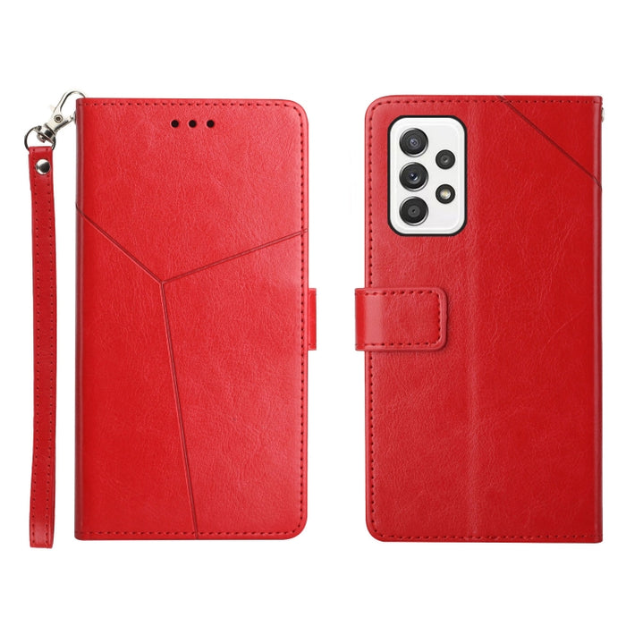 Y Stitching Horizontal Flip Leather Phone Case, For Samsung Galaxy A53 5G, For Samsung Galaxy M52 5G, For Samsung Galaxy S22, For Samsung Galaxy S22+