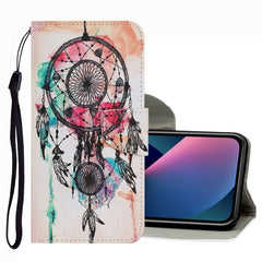 Coloured Drawing Pattern Leather Phone Case, For iPhone 13 mini