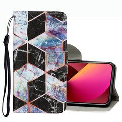 Coloured Drawing Pattern Leather Phone Case, For iPhone 13