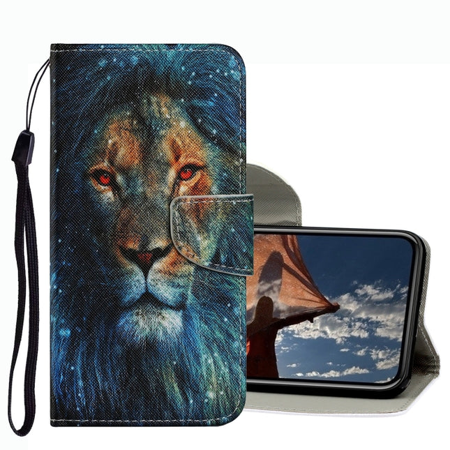 Farbige Zeichenmuster Leder-Telefonhülle, Für iPhone 13 Pro