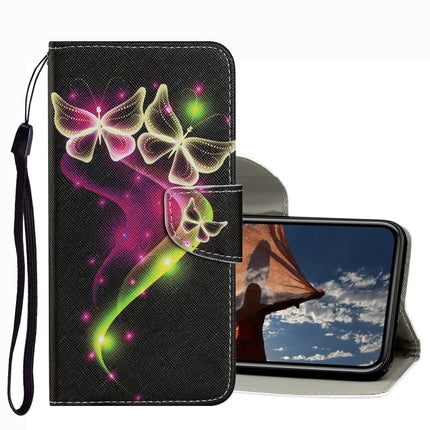 Farbige Zeichenmuster Leder-Telefonhülle, Für iPhone 13 Pro