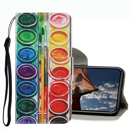 Farbige Zeichenmuster Leder-Telefonhülle, Für iPhone 13 Pro