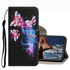 Coloured Drawing Pattern Leather Phone Case, For iPhone 13 Pro