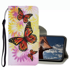 Coloured Drawing Pattern Leather Phone Case, For iPhone 13 Pro