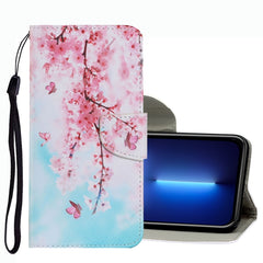 Coloured Drawing Pattern Leather Phone Case, For iPhone 13 Pro Max