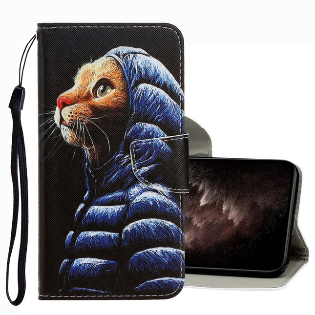 3D Colored Drawing Leather Phone Case, For OPPO A16