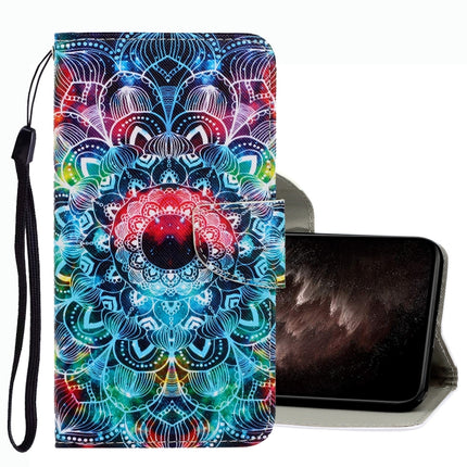 3D Colored Drawing Leather Phone Case, For OPPO A16