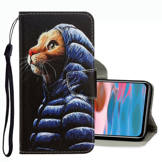 3D Colored Drawing Leather Phone Case, For Xiaomi Redmi Note 10 4G