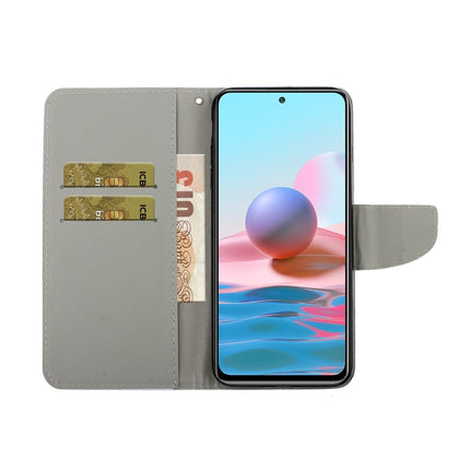 3D Colored Drawing Leather Phone Case, For Xiaomi Redmi Note 10 4G