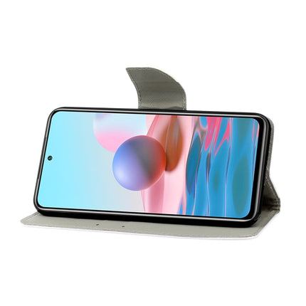 3D Colored Drawing Leather Phone Case, For Xiaomi Redmi Note 10 4G