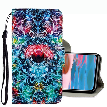 3D Colored Drawing Leather Phone Case, For Xiaomi Redmi Note 10 4G