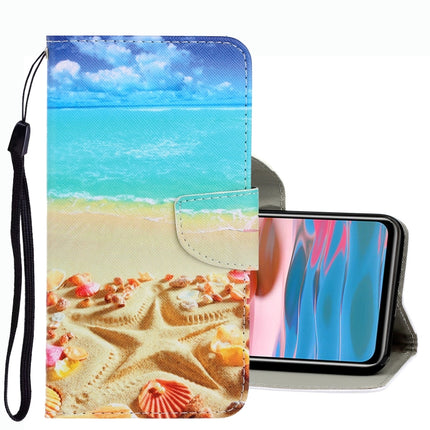 3D Colored Drawing Leather Phone Case, For Xiaomi Redmi Note 10 4G