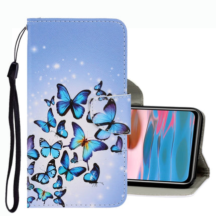 3D Colored Drawing Leather Phone Case, For Xiaomi Redmi Note 10 4G