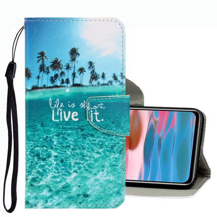 3D Colored Drawing Leather Phone Case, For Xiaomi Redmi Note 10 4G